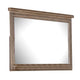 Merry Dresser Mirror | Brown Solid Wood | Rectangular 36x49 Frame BM340846