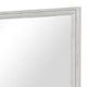 Basil Dresser Mirror | Beveled Glass | 38x44 Rustic White Solid Wood Frame BM340847