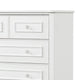 Calpan Tall Dresser Chest | 5 Drawers | Modern White Solid Wood Frame BM340849