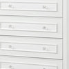 Calpan Tall Dresser Chest | 5 Drawers | Modern White Solid Wood Frame BM340849