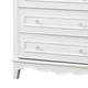 Calpan Tall Dresser Chest | 5 Drawers | Modern White Solid Wood Frame BM340849