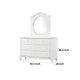 Calpan Wide Dresser | 6 Drawers | Modern White Solid Wood Frame BM340850