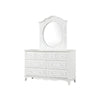 Calpan Wide Dresser | 6 Drawers | Modern White Solid Wood Frame BM340850