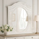 Calpan Dresser Mirror | Modern White Solid Wood Frame | 38x40 BM340851