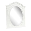 Calpan Dresser Mirror | Modern White Solid Wood Frame | 38x40 BM340851