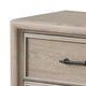 Myna Nightstand | 2 Drawers | Oak Brown Wood | Metal Handles | 27’’ BM340854