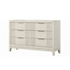 Toi Wide Dresser | 6 Drawers | Antique White Finished Solid Wood BM340855