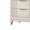 Toi Wide Dresser | 6 Drawers | Antique White Finished Solid Wood BM340855