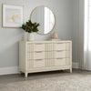 Toi Wide Dresser | 6 Drawers | Antique White Finished Solid Wood BM340855