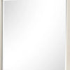 Toi Dresser Mirror | Beveled Glass | Antique White Finished Solid Wood | 38’’ BM340856