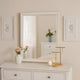 Toi Dresser Mirror | Beveled Glass | Antique White Finished Solid Wood | 38’’ BM340856
