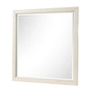 Toi Dresser Mirror | Beveled Glass | Antique White Finished Solid Wood | 38’’ BM340856