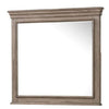 Roi Dresser Mirror | Beveled Glass | Weathered Gray Solid Wood | 38x42 BM340858