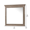 Roi Dresser Mirror | Beveled Glass | Weathered Gray Solid Wood | 38x42 BM340858