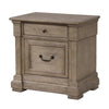 Roi Nightstand | 2 Drawers | Weathered Gray Solid Wood | 28’’ BM340859