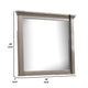 Huder Dresser Mirror | Beveled Glass | Dark Walnut Brown Wood | 39x46 BM340862