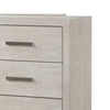 Kexa Wide Dresser | 6 Drawers | Light Gray Solid Wood | Nickel Metal BM340865