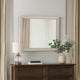 Kexa Dresser Mirror | Bevel Glass | Light Gray Solid Wood Frame | 34x44 BM340866