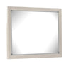 Kexa Dresser Mirror | Bevel Glass | Light Gray Solid Wood Frame | 34x44 BM340866