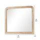 Rexa Dresser Mirror | Beveled Glass | Natural Brown Solid Wood | 36x42 BM340867