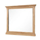 Lexa Dresser Mirror | Bevel Glass | Natural Oak Brown Solid Wood | 38x44 BM340870