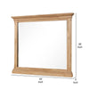 Lexa Dresser Mirror | Bevel Glass | Natural Oak Brown Solid Wood | 38x44 BM340870
