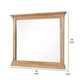 Lexa Dresser Mirror | Bevel Glass | Natural Oak Brown Solid Wood | 38x44 BM340870