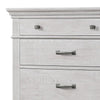 Leyne Tall Dresser Chest | 5 Drawers | Farmhouse Weathered Gray Solid Wood BM340871