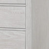 Leyne Tall Dresser Chest | 5 Drawers | Farmhouse Weathered Gray Solid Wood BM340871