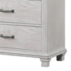 Leyne Tall Dresser Chest | 5 Drawers | Farmhouse Weathered Gray Solid Wood BM340871