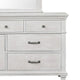 Leyne Wide Dresser | 7 Drawers | Farmhouse Weathered Gray Solid Wood BM340872