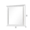 Leyne Dresser Mirror | Bevel Glass | Weathered Gray Solid Wood | 40’’ BM340873