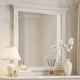 Leyne Dresser Mirror | Bevel Glass | Weathered Gray Solid Wood | 40"