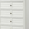 Kyna Tall Dresser Chest | 5 Drawers | Classic Antique White Solid Wood BM340875