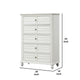 Kyna Tall Dresser Chest | 5 Drawers | Classic Antique White Solid Wood BM340875
