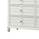 Kyna Wide Dresser | 6 Drawers | Classic Antique White Solid Wood BM340876