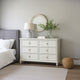 Kyna Wide Dresser | 6 Drawers | Classic Antique White Solid Wood