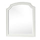Kyna Dresser Mirror | Beveled Glass | Classic Antique White Solid Wood | 40x42 BM340877