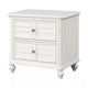 Kyna Nightstand | 2 Drawers | Classic Antique White Solid Wood | 28’’ BM340878