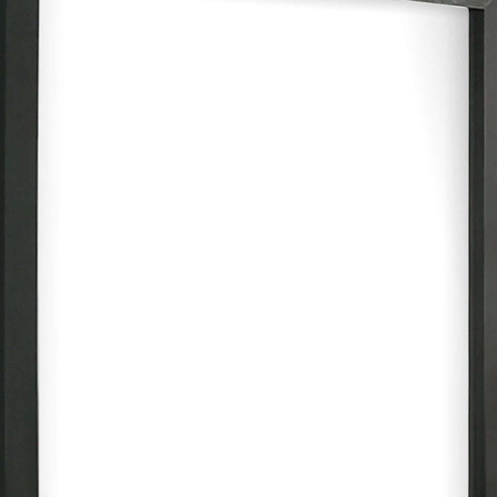 Lati Dresser Mirror | Beveled Glass | Black Wood | 40’’ Square BM340881