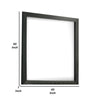Lati Dresser Mirror | Beveled Glass | Black Wood | 40’’ Square BM340881