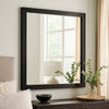Lati Dresser Mirror | Beveled Glass | Black Wood | 40’’ Square BM340881