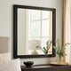 Lati Dresser Mirror | Beveled Glass | Black Wood | 40’’ Square BM340881