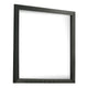 Lati Dresser Mirror | Beveled Glass | Black Wood | 40’’ Square BM340881