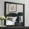 Lati Dresser Mirror | Beveled Glass | Black Wood | 40" Square
