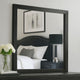 Lati Dresser Mirror | Beveled Glass | Black Wood | 40" Square