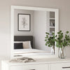 Dyl Dresser Mirror | Bevel Glass | White Wood Frame | 40’’ Square BM340884
