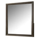 Fel Dresser Mirror | Beveled Glass | Rustic Dark Brown Wood Frame | 44x45 BM340888