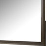 Fel Dresser Mirror | Beveled Glass | Rustic Dark Brown Wood Frame | 44x45 BM340888