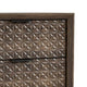 Fel Nightstand | 2 Drawers | Rustic Dark Brown Wood | 25’’ BM340889